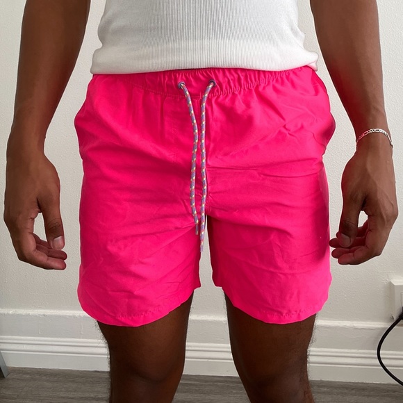 Swim Neon Pink Swim Trunks Poshmark